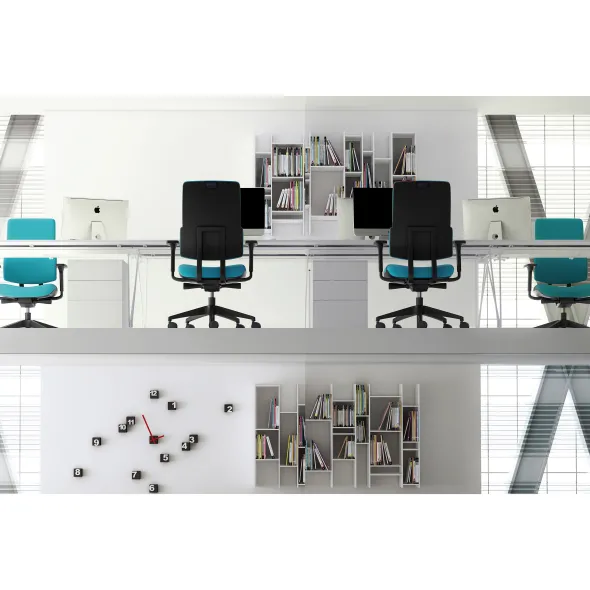 Fauteuil de bureau WI-MAX - tissu - structure noire