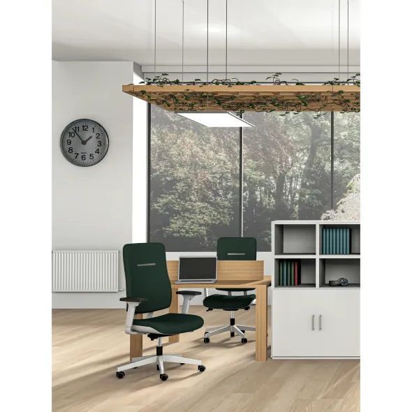 Fauteuil de bureau WI-MAX - tissu - structure blanche