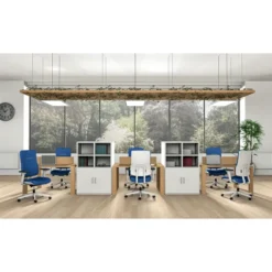 Fauteuil de bureau WI-MAX - tissu - structure blanche