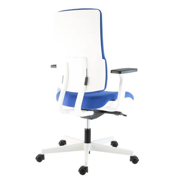 Fauteuil de bureau WI-MAX - tissu - structure blanche