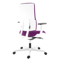 Fauteuil de bureau WI-MAX - tissu - structure blanche