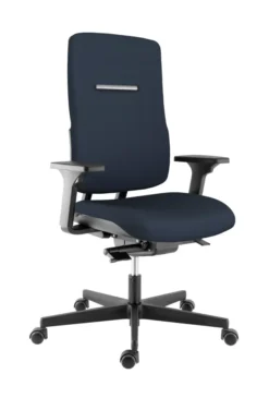 Fauteuil de bureau WI MAX - tissu bleu nuit STEP mélange SMN - structure noire
