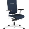 Fauteuil de bureau WI MAX - tissu bleu nuit STEP mélange SMN - structure blanche