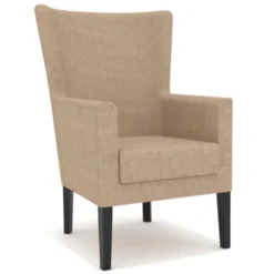 Fauteuil de repos Excelsior - assise et dossier tissu enduit - structure hêtre massif