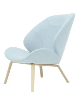 Fauteuil Eden - tissu - piétement bois
