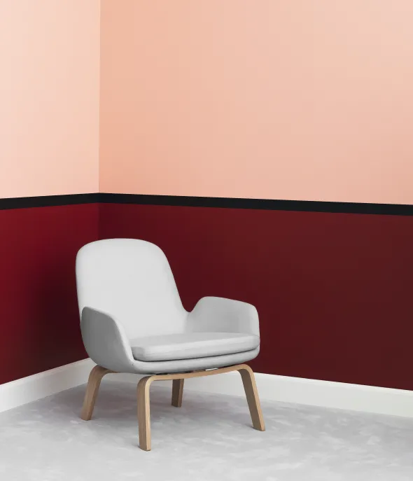 Fauteuil Era - tissu - piétement bois