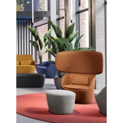 Fauteuil haut dossier Radar - tissu