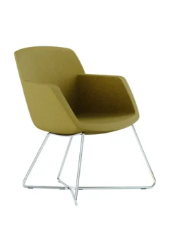 Fauteuil Kalys - tissu - piétement métal