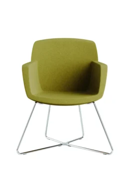 Fauteuil Kalys - tissu - piétement métal