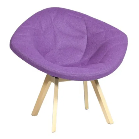 Fauteuil Karina - tissu - piétement hêtre massif