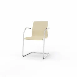Fauteuil luge Trio Evolution - coque multipli hêtre - piétement chrome