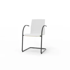 Fauteuil luge Trio Evolution - coque stratifié blanc - piétement époxy