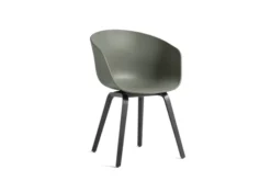 Fauteuil 4 pieds About Chair - coque polypropylène - piétement bois