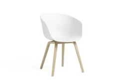 Fauteuil 4 pieds About Chair - coque polypropylène - piétement bois