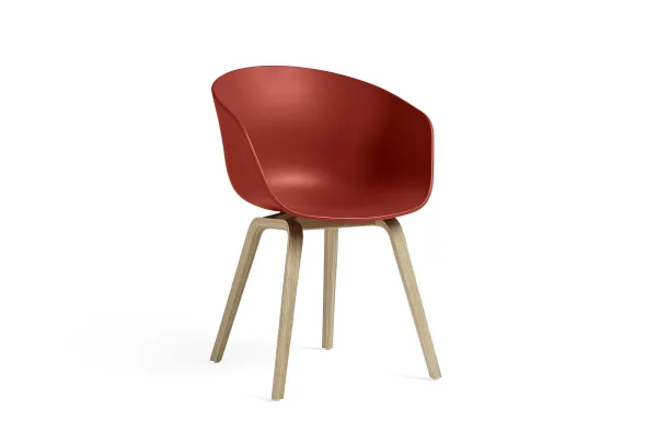 Fauteuil 4 pieds About Chair - coque polypropylène - piétement bois