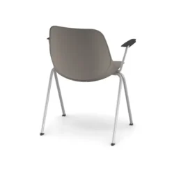 Fauteuil 4 pieds Bakea - polypropylène - piétement époxy - empilable - lot de 4