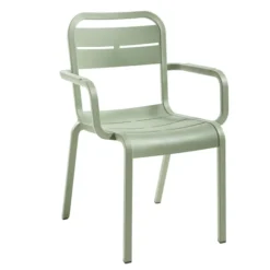Fauteuil 4 pieds Cannes - monobloc polypropylène - assise et dossier séparés - empilable - lot de 6