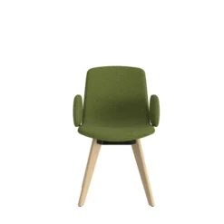 Fauteuil 4 pieds Cubb - tissu - 4 pieds bois