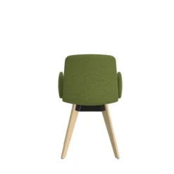 Fauteuil 4 pieds Cubb - tissu - 4 pieds bois