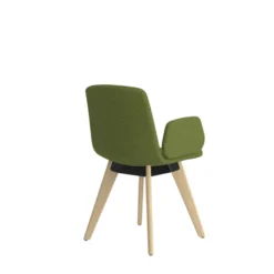 Fauteuil 4 pieds Cubb - tissu - 4 pieds bois
