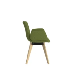 Fauteuil 4 pieds Cubb - tissu - 4 pieds bois