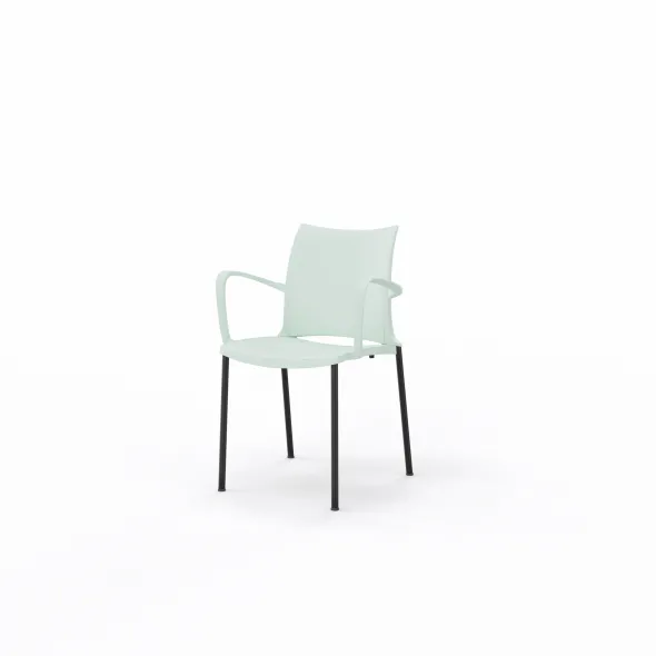 Fauteuil 4 pieds Hola époxy - piètement époxy - polypropylène