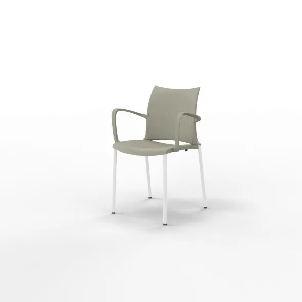 Fauteuil 4 pieds Hola époxy - piètement époxy - polypropylène