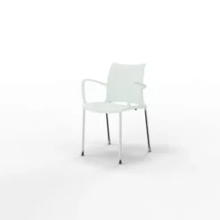 Fauteuil 4 pieds Hola époxy - piètement chrome - polypropylène