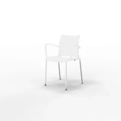 Fauteuil 4 pieds Hola époxy - piètement chrome satiné - polypropylène
