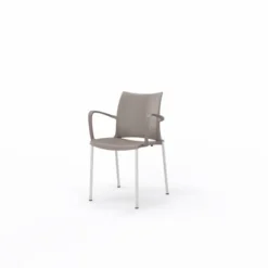 Fauteuil 4 pieds Hola époxy - piètement chrome satiné - polypropylène