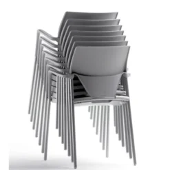 Fauteuil 4 pieds Ioko - polypropylène - sans placet - piétement époxy - empilable
