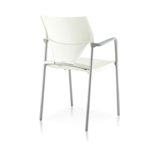 Fauteuil 4 pieds Ioko - polypropylène - sans placet - piétement époxy - empilable