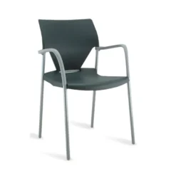 Fauteuil 4 pieds Ioko - polypropylène - sans placet - piétement époxy - empilable