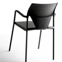 Fauteuil 4 pieds Ioko - polypropylène - sans placet - piétement époxy - empilable