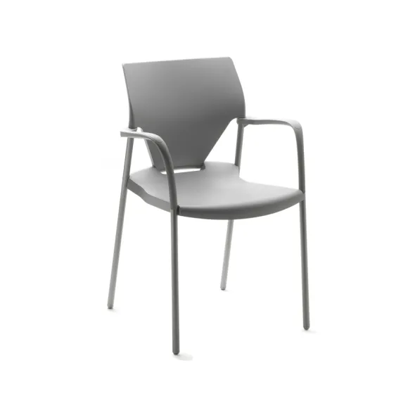 Fauteuil 4 pieds Ioko - polypropylène - sans placet - piétement époxy - empilable