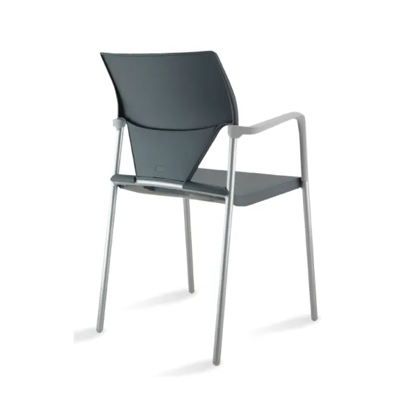 Fauteuil 4 pieds Ioko - polypropylène - sans placet - piétement époxy - empilable