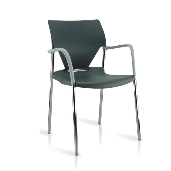 Fauteuil 4 pieds Ioko - polypropylène - sans placet - piétement chrome - empilable