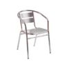 Fauteuil 4 pieds Soléa - aluminium - assise et dossier à lattes