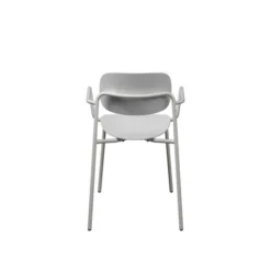 Fauteuil 4 pieds Uso - Plastique PEHD 100 % recyclé - piétement époxy - empilable