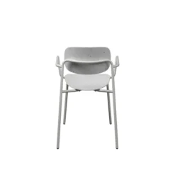 Fauteuil 4 pieds Uso - Plastique PEHD 100 % recyclé - piétement époxy - empilable