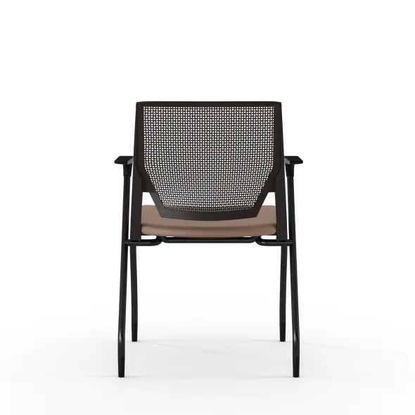 Fauteuil 4 pieds Véry - assise textile enduit - dossier polypropylène - piétement époxy