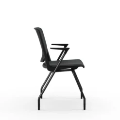 Fauteuil 4 pieds Véry - textile enduit - piétement époxy