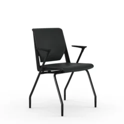 Fauteuil 4 pieds Véry - textile enduit - piétement époxy