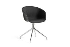 Fauteuil piétement araignée About Chair - coque polypropylène face intérieure revêtu tissu