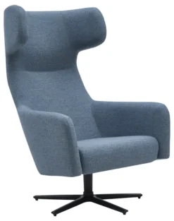 Fauteuil pivotant haut dossier Havana - textile enduit