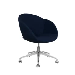 Fauteuil à roulettes Evy - microfibre - unicolore