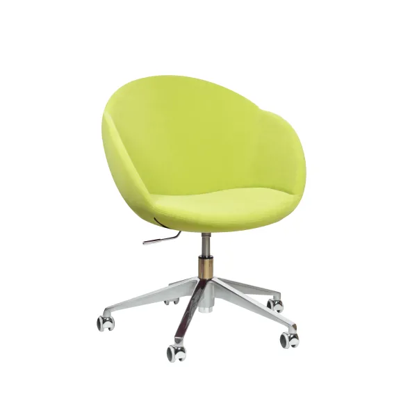 Fauteuil à roulettes Evy - microfibre - unicolore
