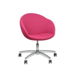 Fauteuil à roulettes Evy - tissu - unicolore