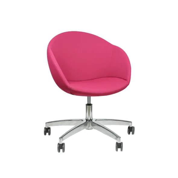 Fauteuil à roulettes Evy - tissu - unicolore