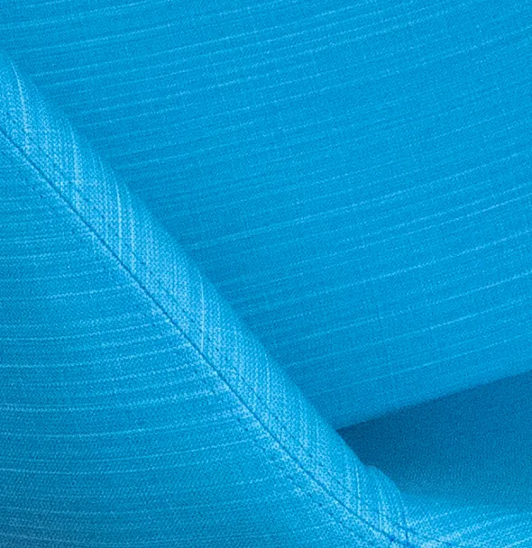 Fauteuil sur embase centrale Evy - textile enduit texturé - unicolore